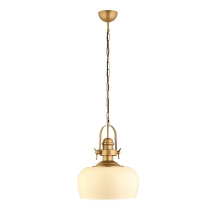 Luster MONZA s lankom 1xE27/40W/230V pr. 30 cm krémový/bronzový