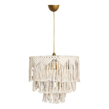Luster na káble RIMINI 1xE27/40W/230V krémový