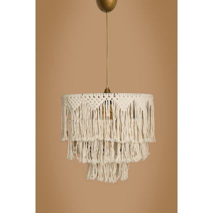Luster na káble RIMINI 1xE27/40W/230V krémový