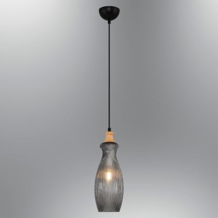Luster na lane BOTTLE 1xE14/4W/230V dymový