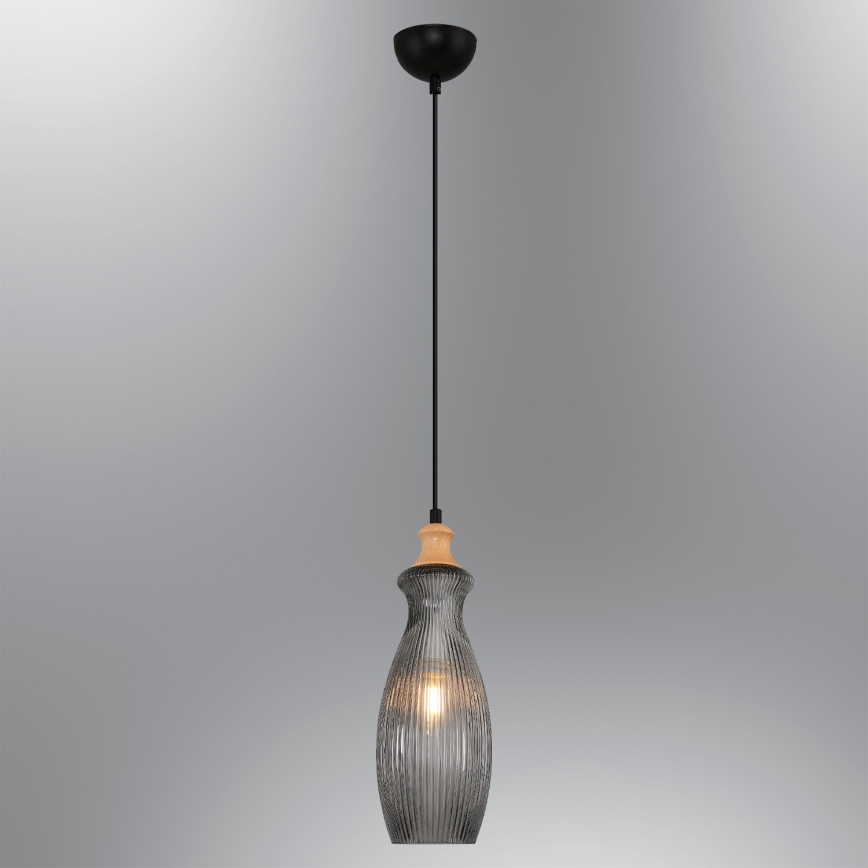 Luster na lane BOTTLE 1xE14/4W/230V dymový