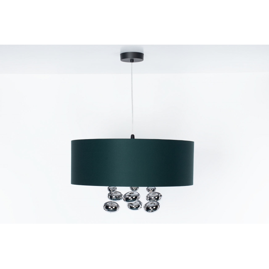 Luster na lane BUBBLE 1xE27/60W/230V priemer 50 cm zelená