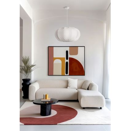Luster na lane CAFEE 1xE27/40W/230V s priemerom 52 cm biely