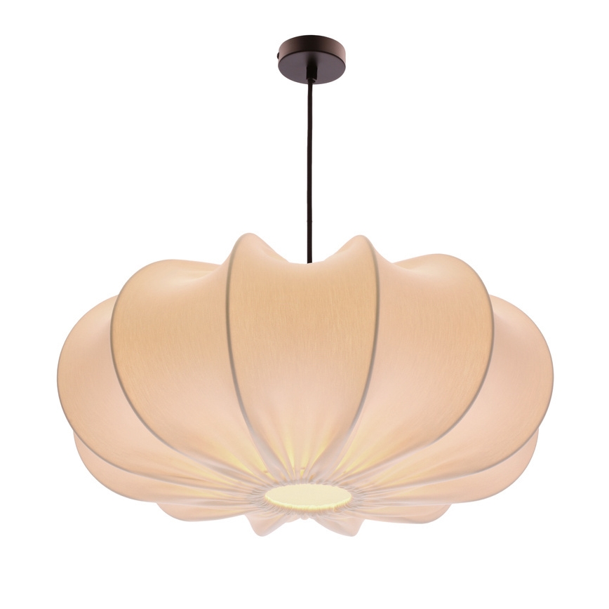 Luster na lane CAFEE 1xE27/40W/230V s priemerom 52 cm biely