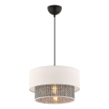 Luster na laně ECHO 1xE27/60W/230V krémová/šedá