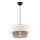 Luster na laně ECHO 1xE27/60W/230V krémová/šedá