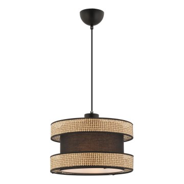 Luster na lane HALO 1xE27/60W/230V hnedá/béžová
