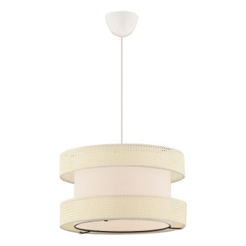 Luster na lane HALO 1xE27/60W/230V krémový