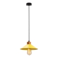Luster na laně MANAVGAT 1xE27/40W/230V žltá/hnedá