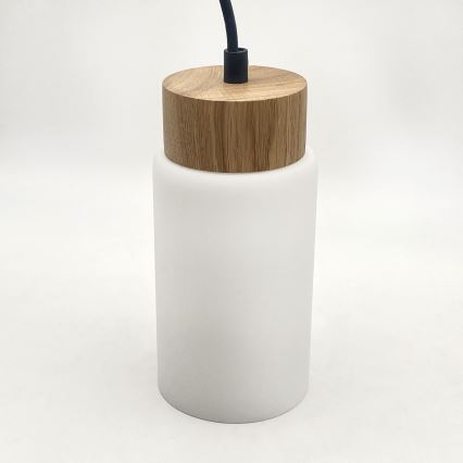 Luster na lane MARKUS 3xE27/15W/230V čierna/dub