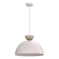 Luster na lane NEVIS 1xE27/15W/230V Ø 38 cm krémový