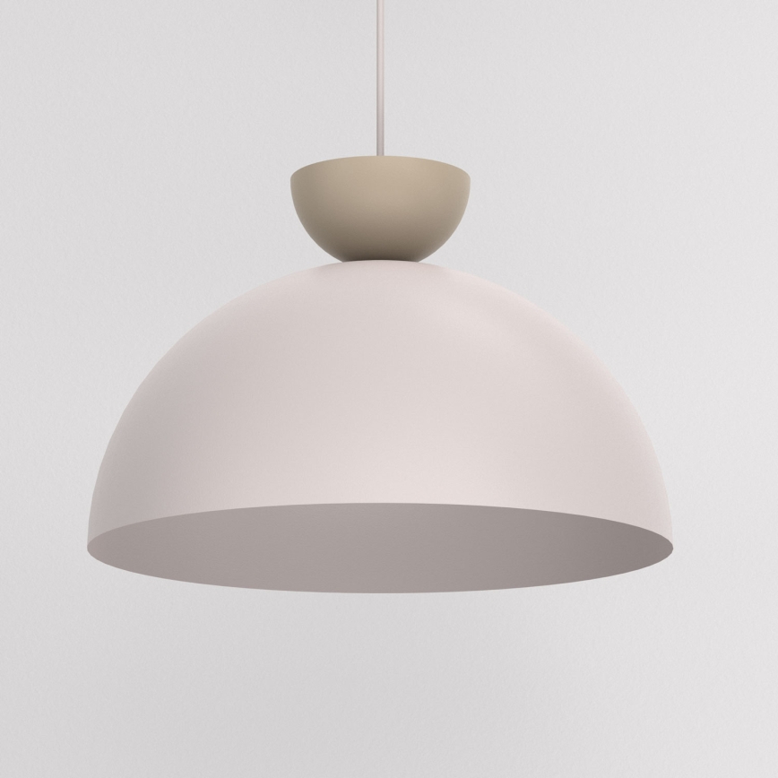 Luster na lane NEVIS 1xE27/15W/230V Ø 38 cm krémový