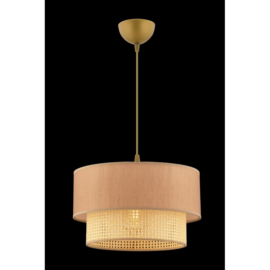Luster na lankách ECHO 1xE27/60W/230V béžová