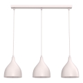 Luster na lankách NOAK CLASSIC 3xE27/15W/230V krémový