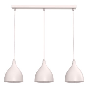 Luster na lankách NOAK CLASSIC 3xE27/15W/230V krémový