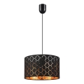 Luster na lankách ULLE 1xE27/15W/230V čierny