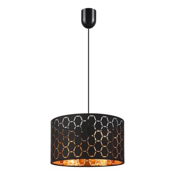 Luster na lankách ULLE 1xE27/15W/230V čierny
