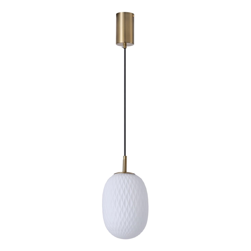 Luster na lanku 1xE14/25W/230V biela pr. 15 cm