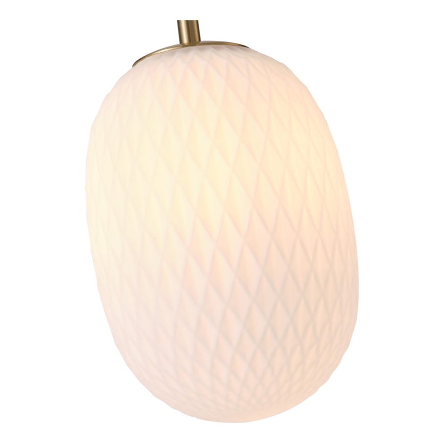 Luster na lanku 1xE14/25W/230V biela pr. 15 cm