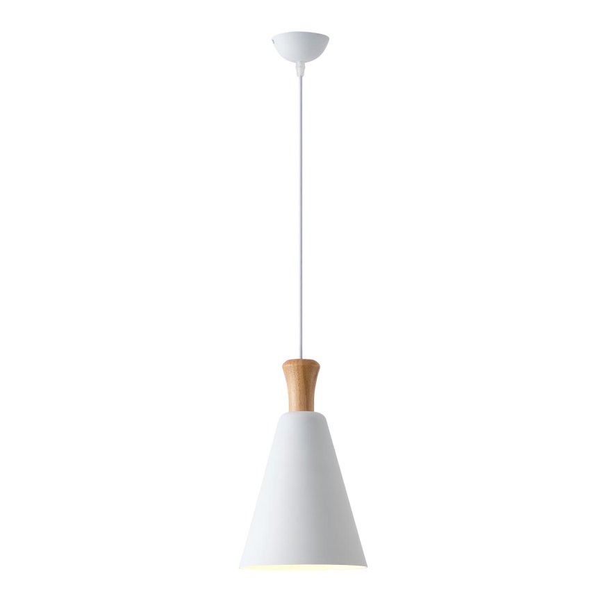 Luster na lanku 1xE27/15W/230V biela pr. 20 cm