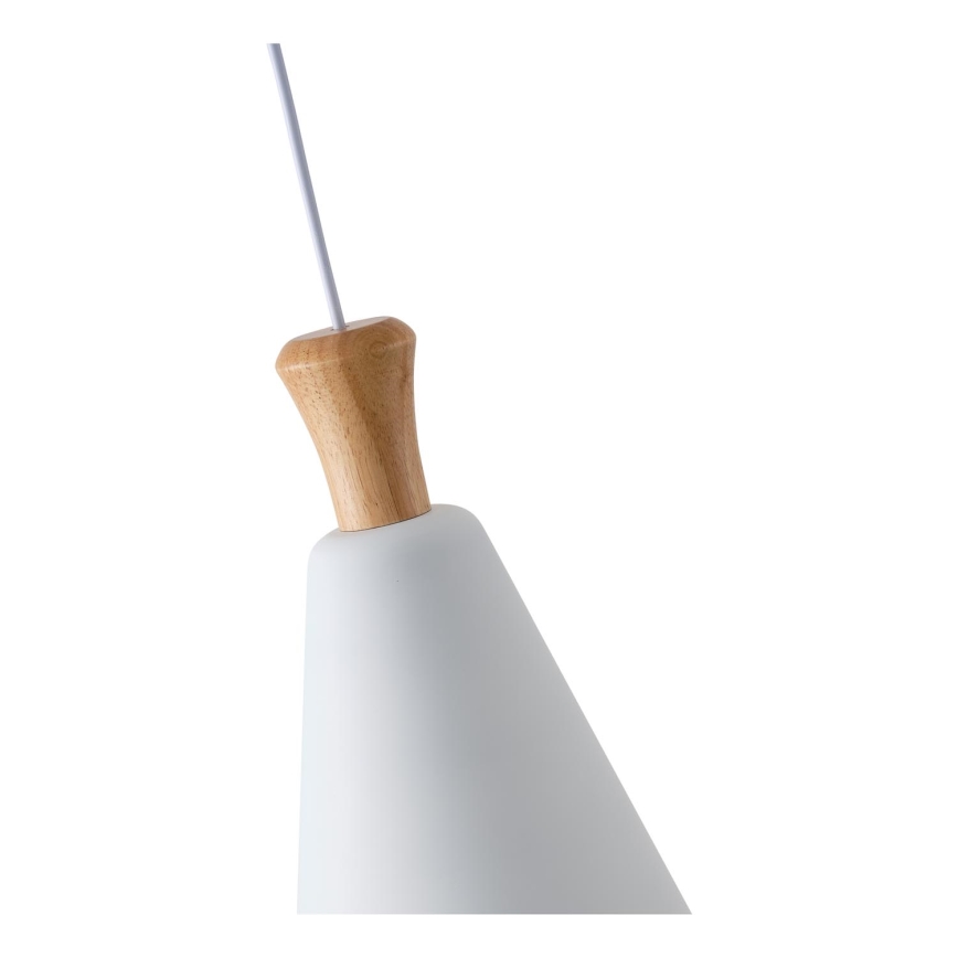 Luster na lanku 1xE27/15W/230V biela pr. 20 cm