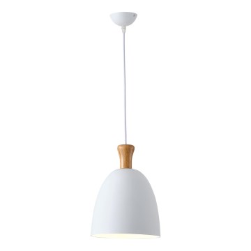 Luster na lanku 1xE27/15W/230V biela pr. 23 cm