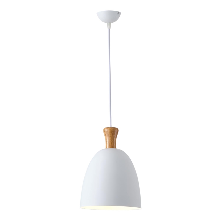 Luster na lanku 1xE27/15W/230V biela pr. 23 cm