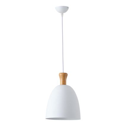 Luster na lanku 1xE27/15W/230V biela pr. 23 cm