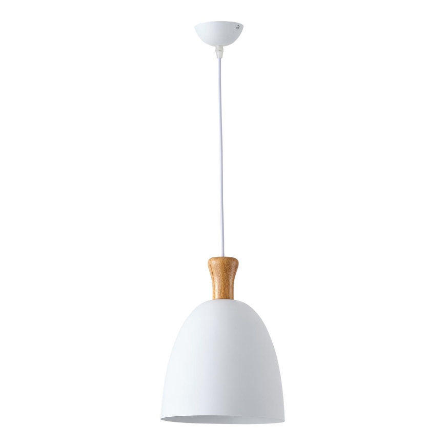 Luster na lanku 1xE27/15W/230V biela pr. 23 cm
