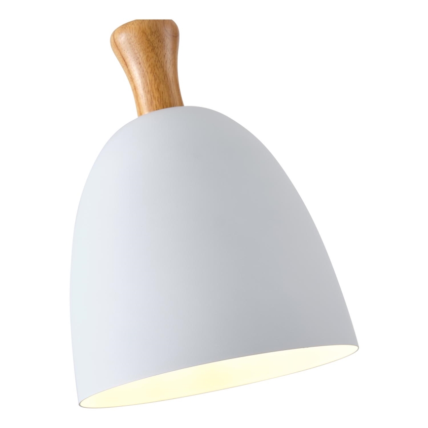 Luster na lanku 1xE27/15W/230V biela pr. 23 cm