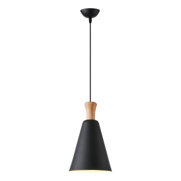 Luster na lanku 1xE27/15W/230V čierna pr. 20 cm