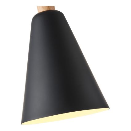 Luster na lanku 1xE27/15W/230V čierna pr. 20 cm