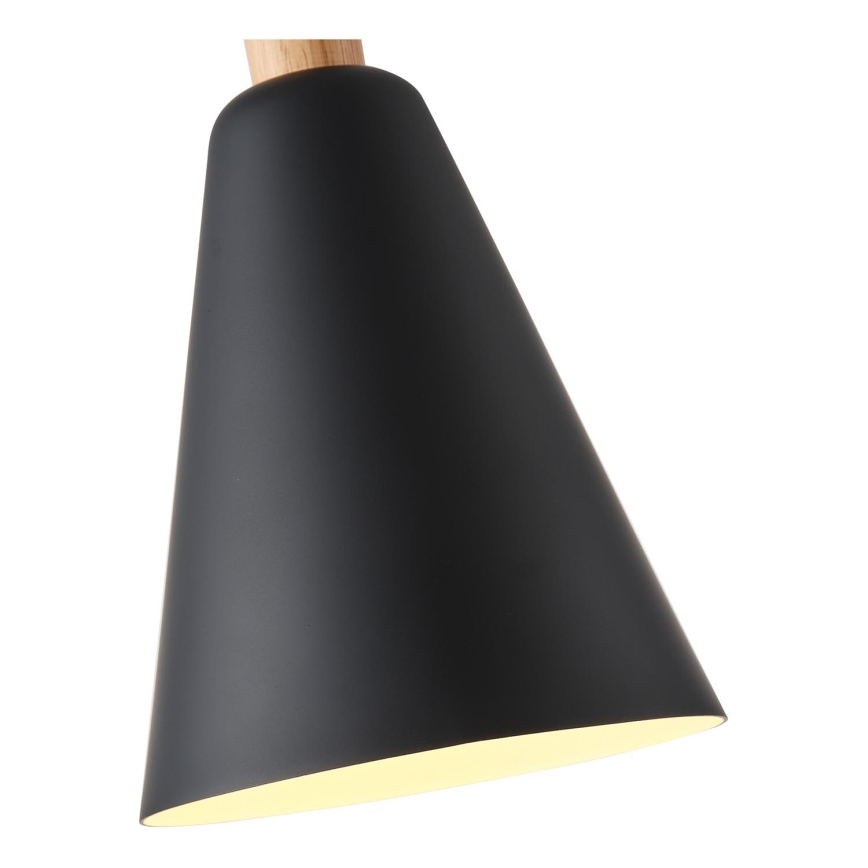 Luster na lanku 1xE27/15W/230V čierna pr. 20 cm