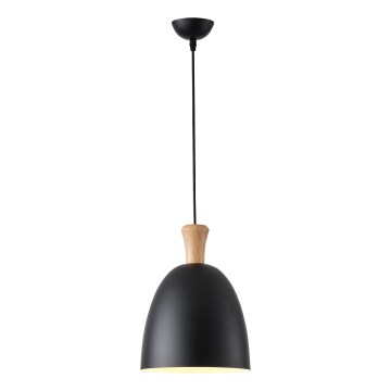 Luster na lanku 1xE27/15W/230V čierna pr. 23 cm