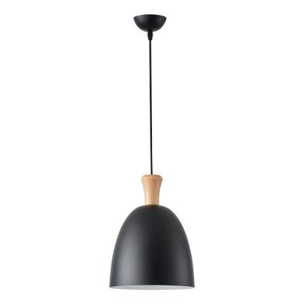 Luster na lanku 1xE27/15W/230V čierna pr. 23 cm