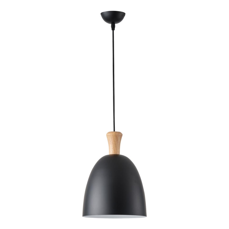Luster na lanku 1xE27/15W/230V čierna pr. 23 cm