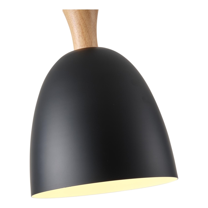 Luster na lanku 1xE27/15W/230V čierna pr. 23 cm