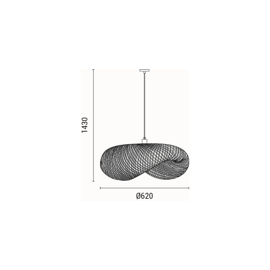Luster na lanku 1xE27/15W/230V