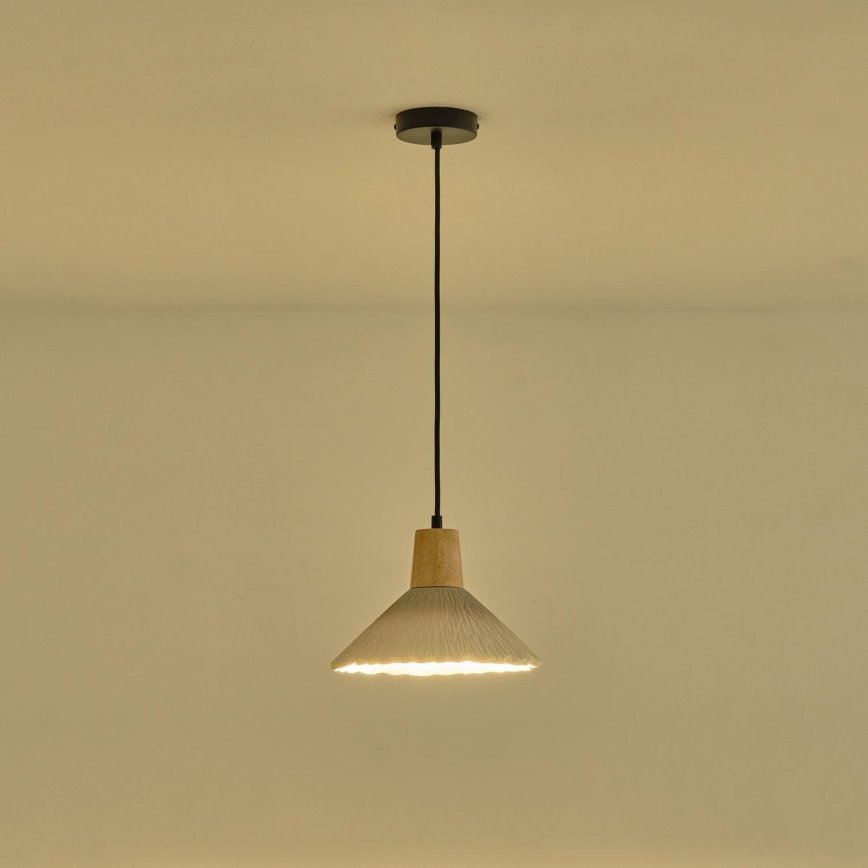 Luster na lanku 1xE27/15W/230V krémová