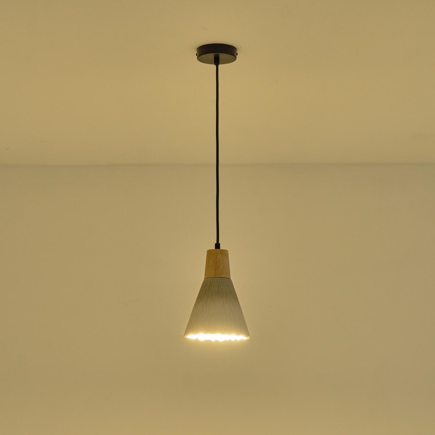 Luster na lanku 1xE27/15W/230V krémová