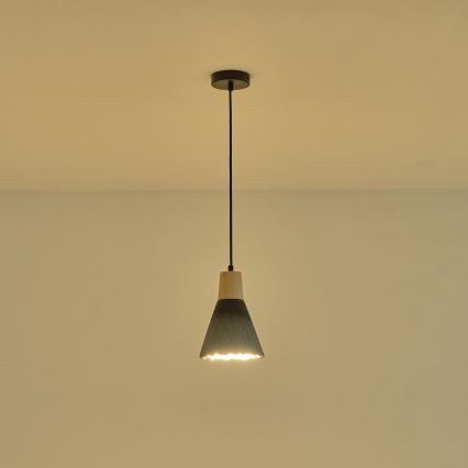 Luster na lanku 1xE27/15W/230V šedá