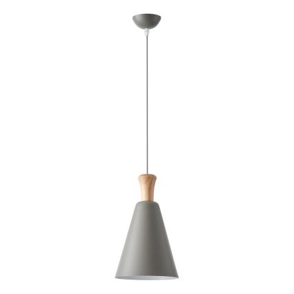 Luster na lanku 1xE27/15W/230V šedá pr. 20 cm