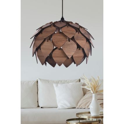 Luster na lanku 1xE27/40W/230V hnedá