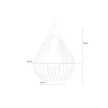 Luster na lanku 1xE27/60W/230V