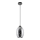 Luster na lanku 1xE27/60W/230V pr. 16 cm čierna