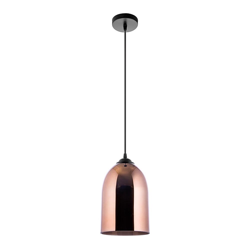 Luster na lanku 1xE27/60W/230V pr. 17 cm medená