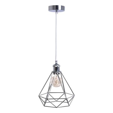 Luster na lanku 1xE27/60W/230V pr. 22 cm lesklý chróm