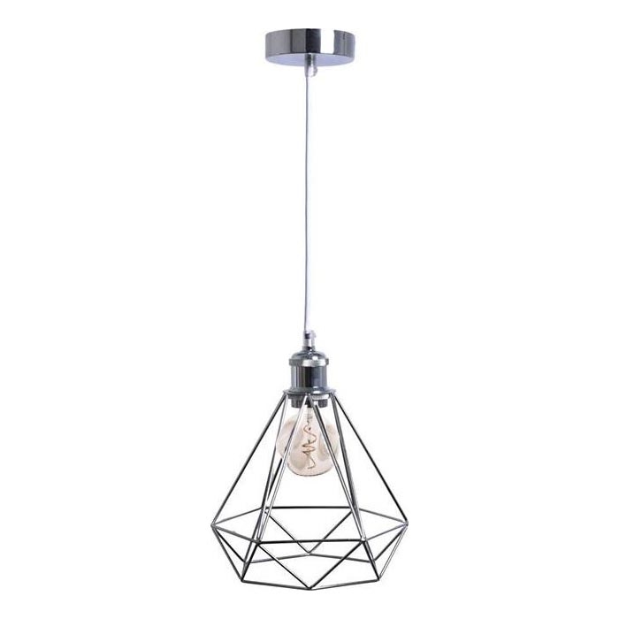 Luster na lanku 1xE27/60W/230V pr. 22 cm lesklý chróm