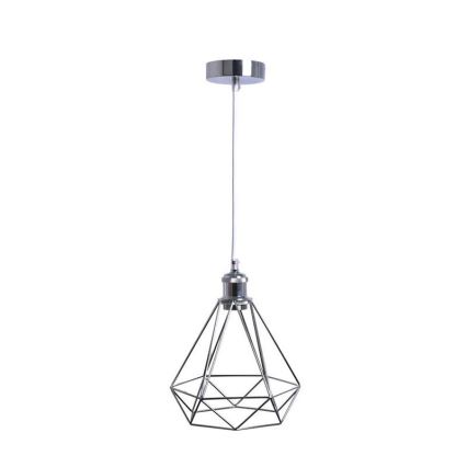 Luster na lanku 1xE27/60W/230V pr. 22 cm lesklý chróm