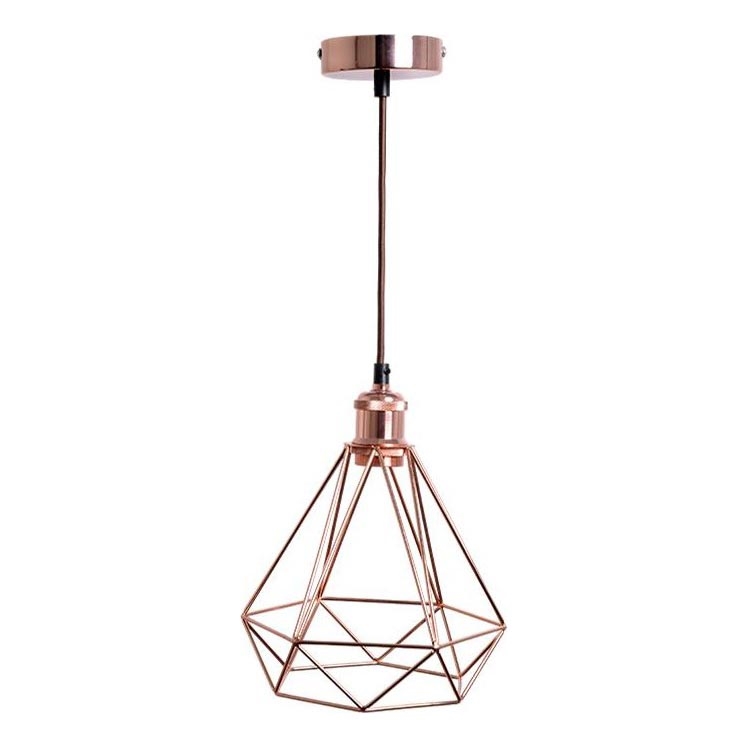 Luster na lanku 1xE27/60W/230V pr. 22 cm meď